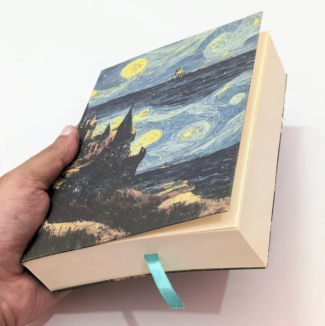 Hogwarts x Vangogh popular design Notebook - 7.5